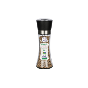 MISS VIETSPICE Granos de pimienta blanca orgánica 3.53 oz - 100 gr - Paquete de 1