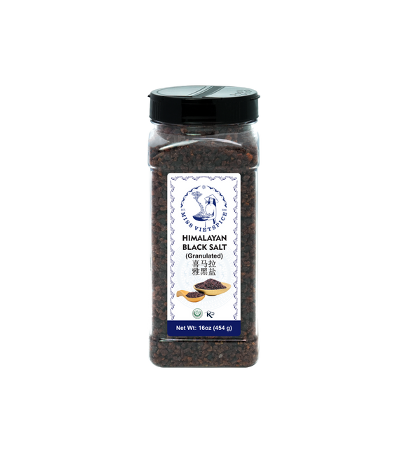 MISS VIETSPICE Sal negra granulada del Himalaya - 2,7 libras - 1,22 kg, paquete de 1