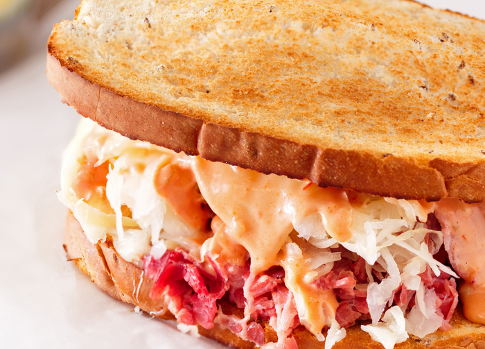 Quick lunch with the classic Reuben Sandwich