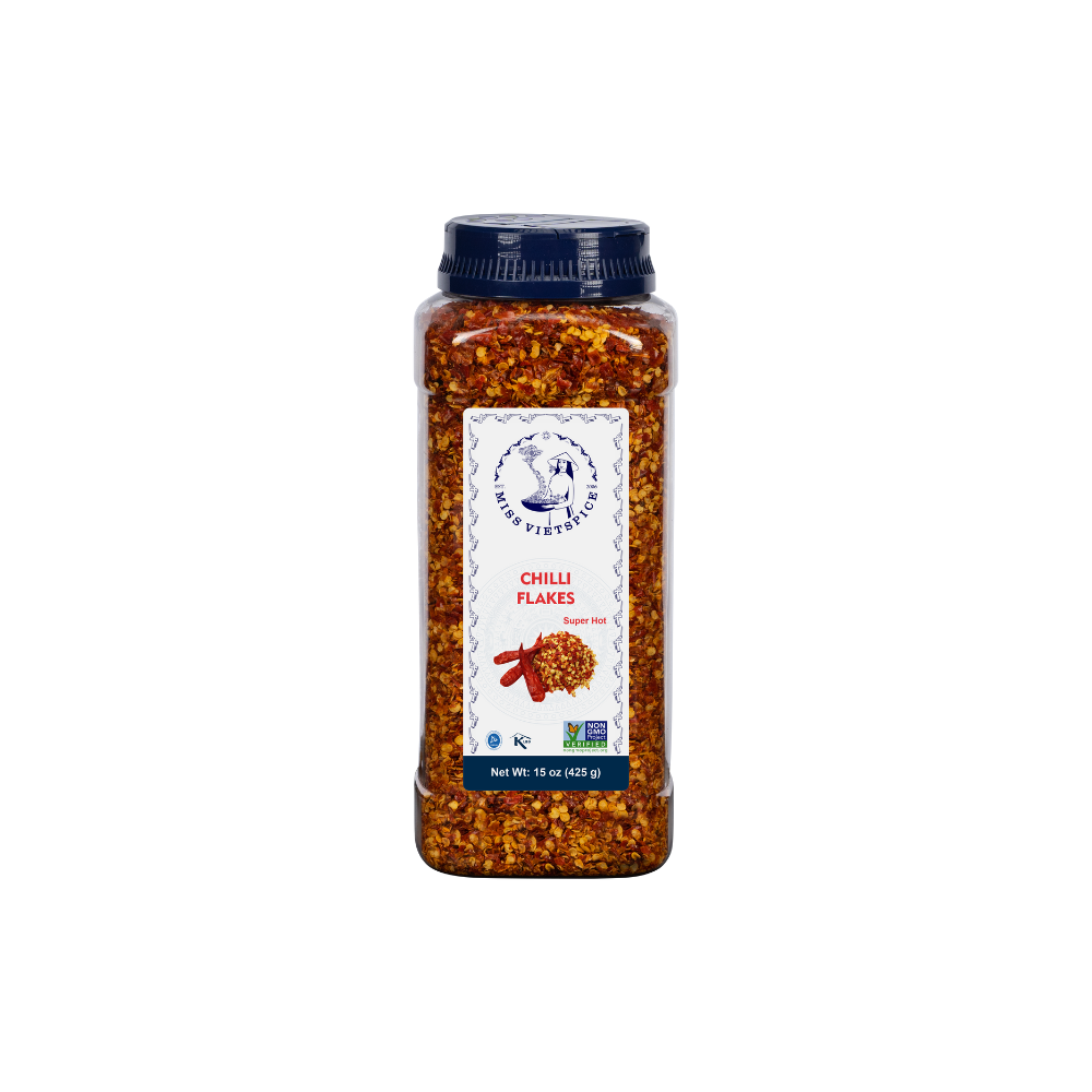 MISS VIETSPICE Chilli Flakes Powder 15 Oz - 425gr, Pack of 1