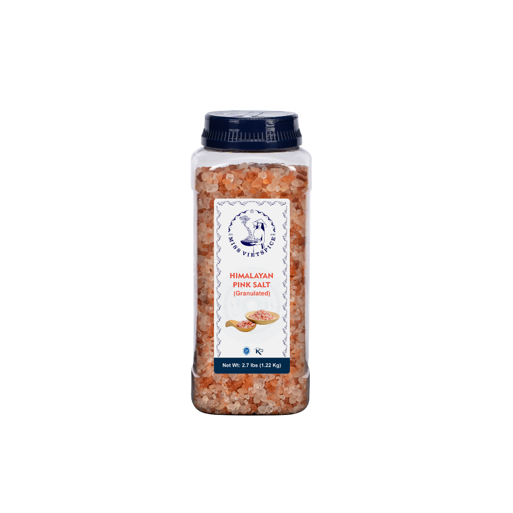 MISS VIETSPICE Sal rosa del Himalaya granulada - 2,7 libras - 1,22 kg, paquete de 1