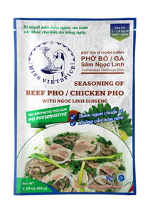 MISS VIETSPICE Chicken Pho / Beef Pho Seasoning With Ngoc Linh Ginseng, 65 gr, Pack of 1
